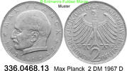 BRD 2 DM J.392 Max Planck . 336.0468.13 -