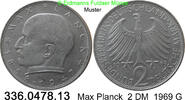 BRD 2 DM J.392 Max Planck . 336.0478.13 -