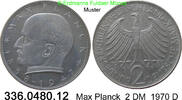 BRD 2 DM J.392 Max Planck . 336.0480.12 -