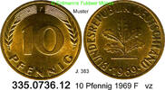 BRD 10 Pfennig J.383 10 Pfennig . 335.0736.12 -