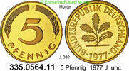 Germany Deutschland 5 Pfennig J. 382 . 335.0564.11 -