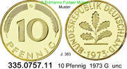 Germany Deutschland 10 Pfennig J. 383 . 335.0757.11 -
