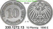 Deutschland Kaiserreich 10 Pfennig J. 13 . 330.1272.13 -