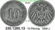 Deutschland Kaiserreich 10 Pfennig J. 13 . 330.1285.13 -