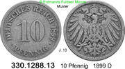 Deutschland Kaiserreich 10 Pfennig J. 13 . 330.1288.13 -