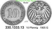 Deutschland Kaiserreich 10 Pfennig . . J.13 . . 330.1333.13 -