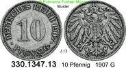 Deutschland Kaiserreich 10 Pfennig . . J.13 . . 330.1347.13 -