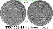 Deutschland Kaiserreich 10 Pfennig . . J.13 . . 330.1359.13 -