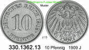 Deutschland Kaiserreich 10 Pfennig . . J.13 . .330.1362.13 -