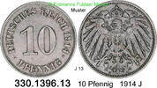 Deutschland Kaiserreich 10 Pfennig . . J.13 . . 330.1396.13 -