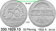 Deutschland Weimarer Republik 50 Pfennig . . J.301 . . 330.1929.13 -