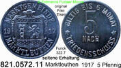 Deutschland Marktleuthen Notgeld 5 Pfennig Funck 322.7 RAR . 821.0572.11 -