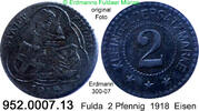 Deutschland Fulda Notgeld 2 Pfennig Erdmann 300-07 . 952.0007.13 -