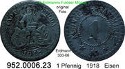 Deutschland Fulda Notgeld 1 Pfennig Erdmann 300-06 . 952.0006.23 -
