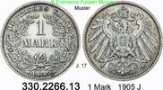 Deutschland Kaiserreich 1 Mark großer Adler J. 17 . 330.2266.13 -