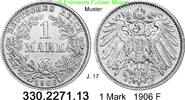Deutschland Kaiserreich 1 Mark großer Adler J.17 . 330.2271.13 -