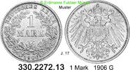 Deutschland Kaiserreich 1 Mark großer Adler J.17 . 330.2272.13 -