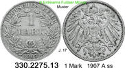 Deutschland Kaiserreich 1 Mark großer Adler J.17 . 330.2275.13 -