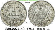Deutschland Kaiserreich 1 Mark großer Adler J.17 . 330.2276.13 -