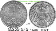 Deutschland Kaiserreich 1 Mark großer Adler J.17 . 330.2313.13 -