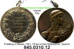 Friedberg Deutschland Medaille Friedberg (Hessen) Preismedaille . 845.0310.12 -