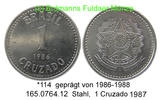 Brazil Brasilien 1 Cruzado *114 KM605 . 165.0764.11 -