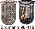 Fulda Medaille Anstecker Erdmann 98-118 . Stadtwappen . 951.1476.12 -