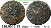 Hejaz Saudi Arabien 1 Piaster (Ghirsch) *4 KM24 . 86.0015.13 -