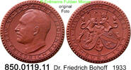 Deutschland Numismatik Medaille Bonhoff . 850.0119.11 -
