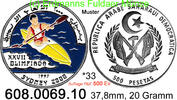 West Sahara 500 Pesetas *33 KM34 Oly´2000 Kajak Farbmünze . 608.0069.10 -