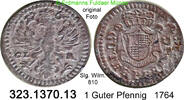 Altdeutschland Brandenburg-Bayreuth 1 Guter Pfennig Slg. Wilm. 810 . 323.1370.13 -