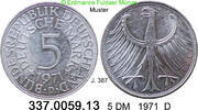 Deutschland BRD 5 DM J.387 5-DM 1971 D vz . 337.0059.13 -