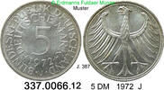 Germany BRD 5 DM Kursmünze Silber J.387 . 337.0066.12 -