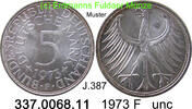 Germany BRD 5 DM Kursmünze Silber J.387. 337.0068.11 -