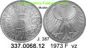 Germany BRD 5 DM Kursmünze Silber J.387. 337.0068.12 -