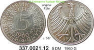 Germany BRD 5 DM Kursmünze Silber J.387. 337.0021.12 -