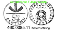 Latvia Lettland 50 Santimu *17 KM13 Fichtensetzling . 460.0085.11 -