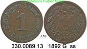 Kaiserreich 1 Pfennig J. 10 . 330.0089.13 -
