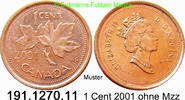 Canada Kanada 1 Cent *163.1 KM289a . 191.1270.11 -