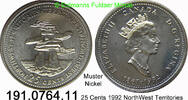 Kanada 25 Cents *208 KM212 NorthWest Territories 191.0764.11 -