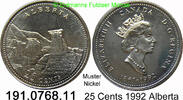 Kanada 25 Cents *212 KM221 Alberta 191.0768.11 -