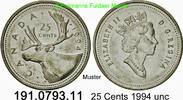 Kanada 25 Cents *166.2 KM184 . 191.0793.11 -