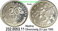 Kroatien 20 Lipa *11 KM7 MASLINA = Olivenzweig 232.0053.11 -
