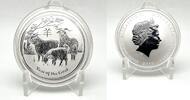 Australia 2$ 2015 Year of the Goat Lunar Series II 2 oz Silver Coin  109,99 EUR  Excl. 7,00 EUR Verzending
