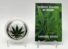 Benin 1000 Francs Plants of the World CANNABIS MARIHUANA Silver Coin -