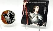 Togo 500 Francs Jeanne Arc Darc Greatest She Warriors 1/2 oz Silver Coin -