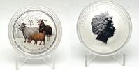Australia 1$ 2015 Year of the GOAT Lunar Series II 1 oz Silver Coin COLOR  129,99 EUR  Excl. 7,00 EUR Verzending