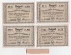 1921 Deutschland/ Neugraben-Hausbruch, LOT: 40,60,75&100Pf Scheine GEM UNC