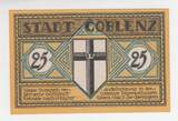 25 Pfennig-Schein ohne Jahr Deutschland / Coblenz, 75 Pfennig-Schein GEM UNC