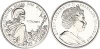 Falkland 1 Crown Queen Elisabeth II. -
